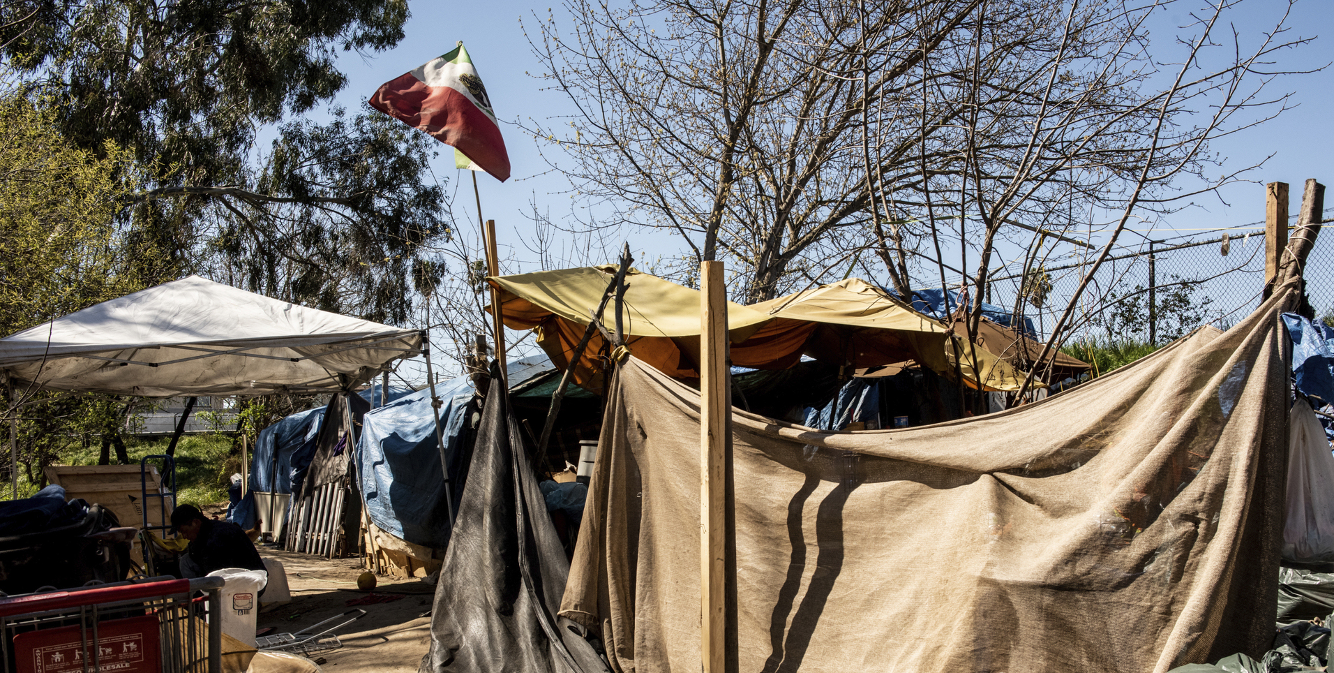 Homeless encampment