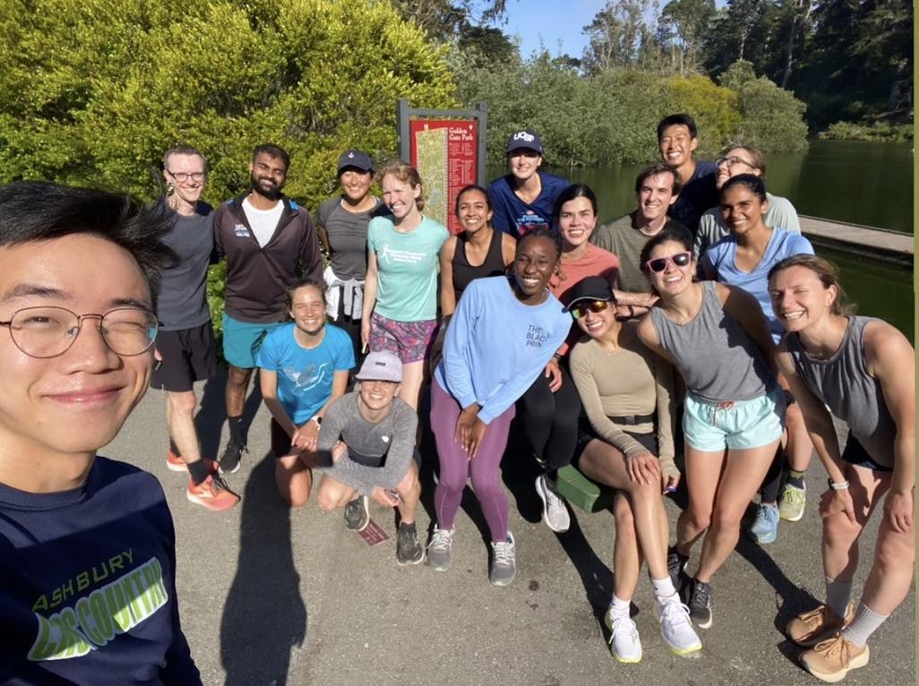 Residents posing for a photo