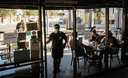 server at a restaurant in Los Angeles