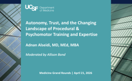 Autonomy, Trust, and the Changing Landscape of Procedural Training and Expertise