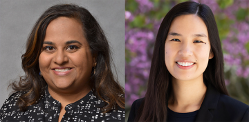 Sheiphali Gandhi and Monica Yang received the Irene Perstein Award from the UCSF School of Medicine and the Mount Zion Health Fund.